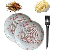 RâPe CéRamique Multifonction Pour Ail Et Gingembre Avec Reliefs Efficaces,Pratique Et DéCorative,Elle RâPe Oignon,Fromage Et Toutes Sortes D'éPices En Cuisine (pink,2)