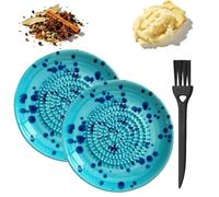 RâPe CéRamique Multifonction Pour Ail Et Gingembre Avec Reliefs Efficaces,Pratique Et DéCorative,Elle RâPe Oignon,Fromage Et Toutes Sortes D'éPices En Cuisine (blue,2)