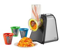 Râpe de cuisine électrique | 200 W | 4 embouts | tambours en acier inoxydable | mandoline électrique robot de cuisine râpe multifonction | râpe électrique |