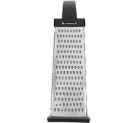 Râpe de cuisine en acier inoxydable Unyqoos® avec poignée ergonomique, base antidérapante en TPR et lame de râpage de 20 cm – idéale pour râper grossièrement ou finement du fromage, du chocolat et des