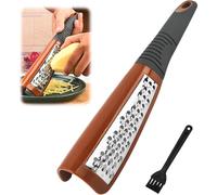 Râpe double face en acier inoxydable avec brosse