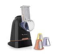 Decoupe Legumes 150 W - 3 Cones Inox - Service Direct - 1 Vit - Acc Lv - Rangement Integre - Noir Glama - Gpe Seb France - Mouli