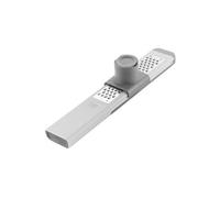 ZWILLING Râpe fine Z-Cut 3 en 1, Acier inoxydable 18/10, 27 cm, Plastique Gris