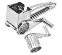 Râpe Fromage Rotative Inox Manuelle, moulin professionnel tambour multifonction, tranche/déchiqueteuse .