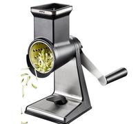 Râpe - GEFU - Transformable - 3 tambours Laser-Cut - Inox de qualité supérieure - Compatible lave-vaisselle