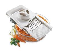 Râpe Leifheit 23170 COMFORTLINE Universelle 4+1, Couleur Blanche, Polyvalence