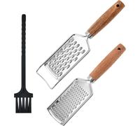 Râpe Multifonction avec Poignée en Bois et Brosse