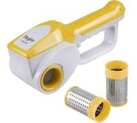 Râpe Rechargeable Regina Jaune Avec 2 Roues Interchangeables + Base De Charge