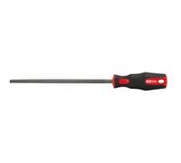 Râpe ronde demi-douce emmanchée 250mm - KS TOOLS - 157.0706 noir et rouge