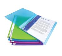 Rapesco Chemise de présentation Flexi 0916 - A4, 20 pochettes, couleurs assorties, lot de 10