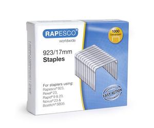 Rapesco 1240 Agrafes Galvanisées Résistantes Type 923/17 mm, Lot de 1000