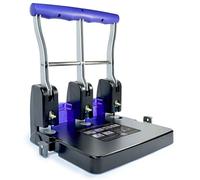 Rapesco 1272 P3100 Perforatrice à 3 Trous, Haute Capacité, Noir et Violet | Capacité 100 Feuilles