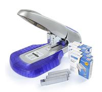 Rapesco 1278 Agrafeuse Grande Capacité AV-69 avec Plateforme d'Agrafage et 5000 Agrafes 923/15 mm (Type 23), Argent/Violet