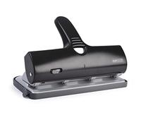 Rapesco 1293 Perforateur ALU 40, Métal, Capacité 40 Feuilles, Noir | Usage Intensif