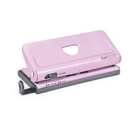 Rapesco 1322 Perforatrice d’Agenda Réglable à 6 Trous, Rose Pastel | Capacité 10 Feuilles