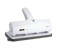 Rapesco 1324 ALU 40 Trous en Métal à Grande Capacité, Capacité de 40 Feuilles, Blanc