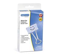 Rapesco Pinces à clips 1353 Drôles 32 mm Bleu pastel Lot de 20
