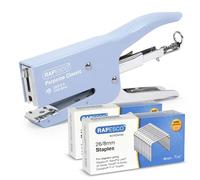 Rapesco Pince Agrafeuse Porpoise (Bleu) &2 Boîtes De 5000 Agrafes 26/8 Mm