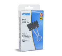 Rapesco Pinces double clip 1429 – 19 mm noir – Boîte de 80
