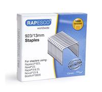 Rapesco Agrafes Type 923/13 – Galvanisées résistantes – Boîte de 1000