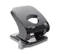 Rapesco 1525 ECO X5-40ps Perforatrice 2 Trous à Moins d'Effort, Capacité de 40 Feuilles, Noir