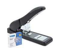 Rapesco 1550 ECO Agrafeuse HD-140 et 1000 Agrafes de Type 923/12 mm, Noir | Usage intensif, Capacité 140 Feuilles