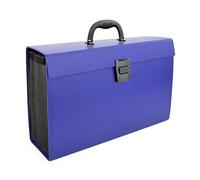Trieur valisette, A4, 19 compartiments, bleu