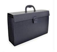 Rapesco 1555 Trieur Valisette 19 Compartiments avec Poignée, A4+, Noir | Noir