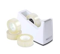 Dévidoir ruban adhésif + 4 rouleaux Rapesco couleur blanc