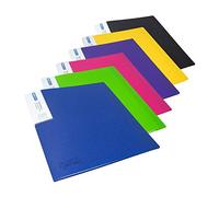 Rapesco 1647 Protège-Document avec 40 Pochettes, A4, Lot de 6 | Couleurs Assorties, Protection Antibactérienne Germ-Savvy