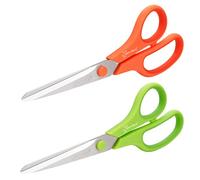 Rapesco 1666 Germ-Savvy Antibactérien, Ciseaux 21 cm avec Lames en Titane et Poignées Souples, Couleurs Assorties, Lot de 2
