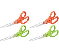 Rapesco 1666 Germ-Savvy Antibactérien, Ciseaux 21 cm avec Lames en Titane et Poignées Souples, Couleurs Assorties, Lot de 2