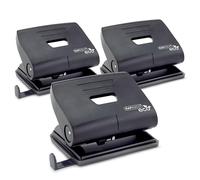 Rapesco 1757 Perforatrices ECO 2-Trous, Capacité 22 Feuilles, Lot de 3