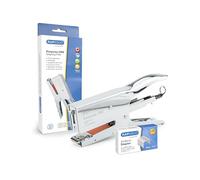 Rapesco 1794 Porpoise ONE Pince Agrafeuse à Mécanisme Bypass, 1000 Agrafes | Agrafes 24 / 8 mm pour une Capacité de 2-45 Feuilles, Chrome