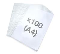 Rapesco 1830 ECO Pochettes Plastiques Perforées, A4, Lot de 100 | Transparent