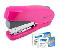 Rapesco Agrafeuse Luna Rose Sans Effort 20 À 50 Flles + 1000 Agrafes 24/6 & 24/8