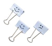 Rapesco Boite De 20 Pinces À Dessin Métal 32 Mm Bleu Emoji