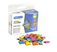 Rapesco CP15040M Supaclip 40 Pinces de Recharge, Couleurs Assorties, Lot de 150