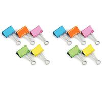 Rapesco FBC41COL Pinces à Double Clip 41 mm, Couleurs Assorties, Lot de 20