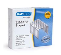 RAPESCO Lot de 3 Boites de 1000 Agrafes Galvanisées 923/20mm type 23