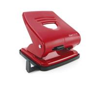 Rapesco PF827AR1 Perforatrice à 2 Trous 827, Métal, Capacité 30 Feuilles | Rouge