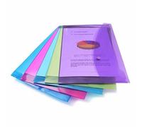 Rapesco Pochette avec Bouton Pression - Couleurs Assorties - Lot de 5