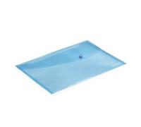 Rapesco Pqt De 5 Pochettes Porte-Document À Pression A4 Bleu Pastel