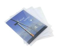 Rapesco Pqt De 5 Pochettes Porte-Document Éco À Pression A4 Transparente Incolore