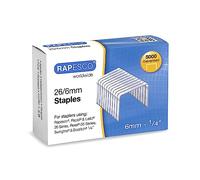 Rapesco S11662Z3 Agrafes Galvanisées 26/6mm (No.56), Lot de 5000