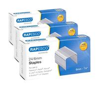 Rapesco S24602Z3 Agrafes Galvanisées 24/6mm (No.16), Lot de 15000