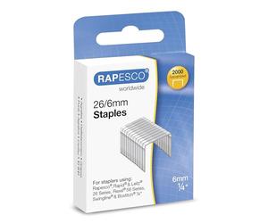 Rapesco S2662MA3 Agrafes Galvanisées 26/6mm (No.56), Lot de 2000