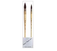 Raphael Pinceau Lavis Aquarelle Petit Gris Pur Monté sur Plume Série 803 No. 1 0/3 Set 2 Pcs
