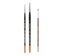 Raphael Pinceau Series 8404, Kolinsky Rouge Sable, Set 2pcs, Taille 3/0, 2/0 et 1 Pinceau