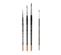 Raphael Pinceau Series 8404 Kolinsky Rouge Sable Set 3 pcs Taille 2/0, 1, 2 et 1 Pinceau Synthetique